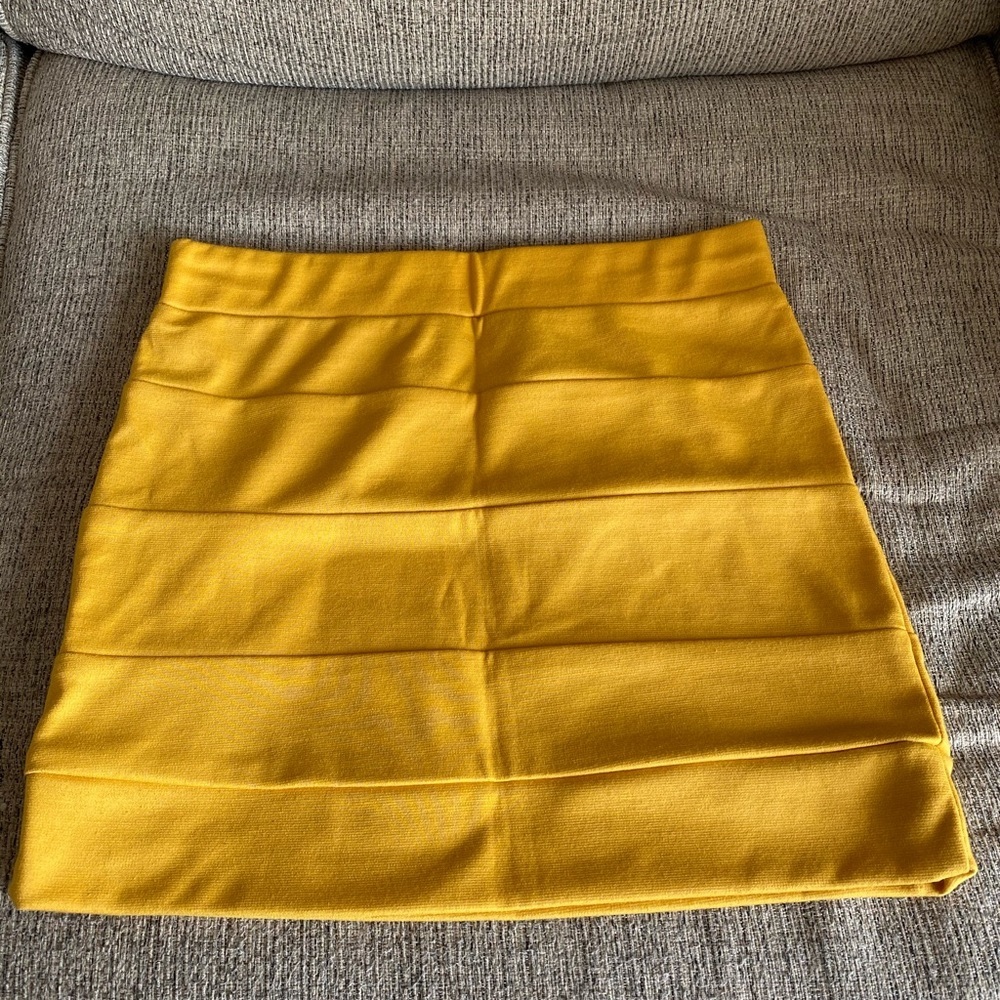 Papaya Bodycon Mini Skirt